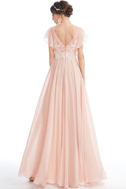 Robe Chic Flottante Pêche - gallery 2