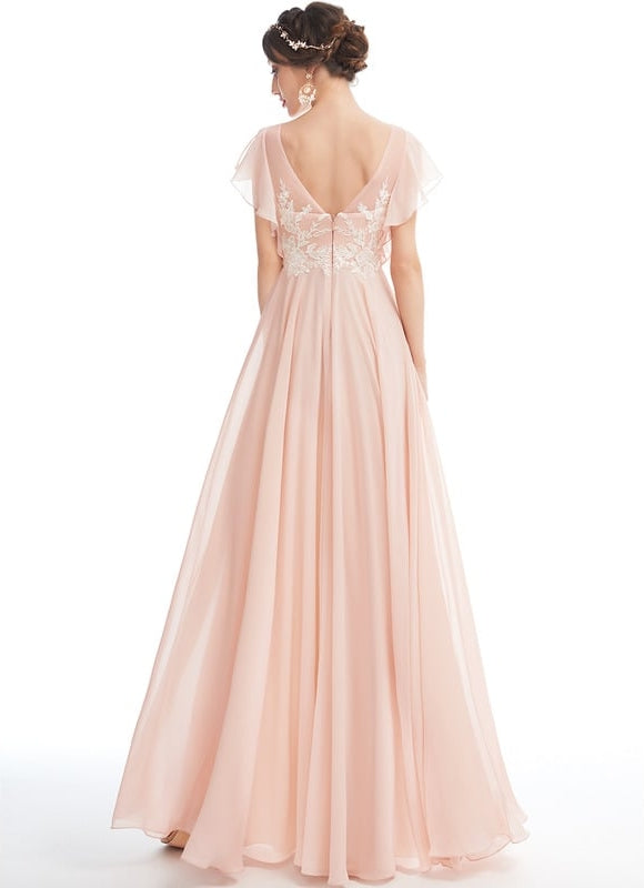 Robe Chic Flottante Pêche - gallery 2