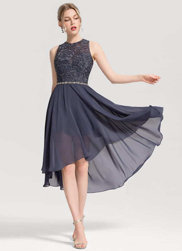 Robe Chic Élégance Verte Flottante - gallery 3