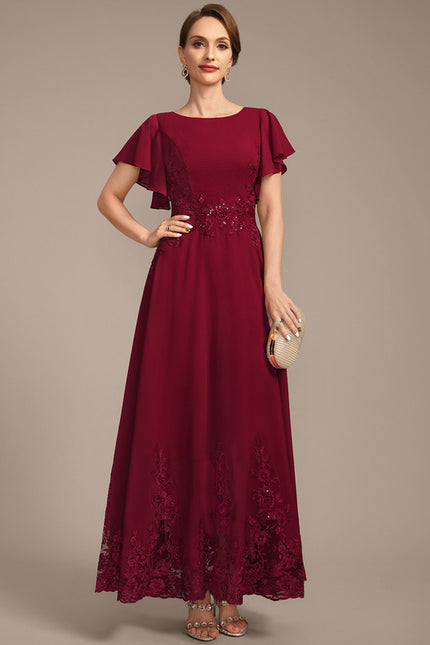Robe Chic Rouge Élégant - gallery 3