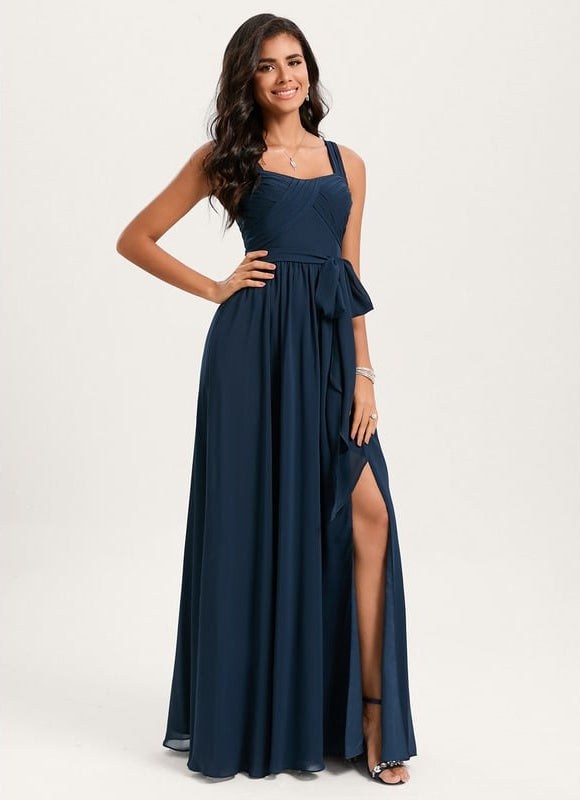 Robe Chic Longue Verte Raffinée - gallery 5