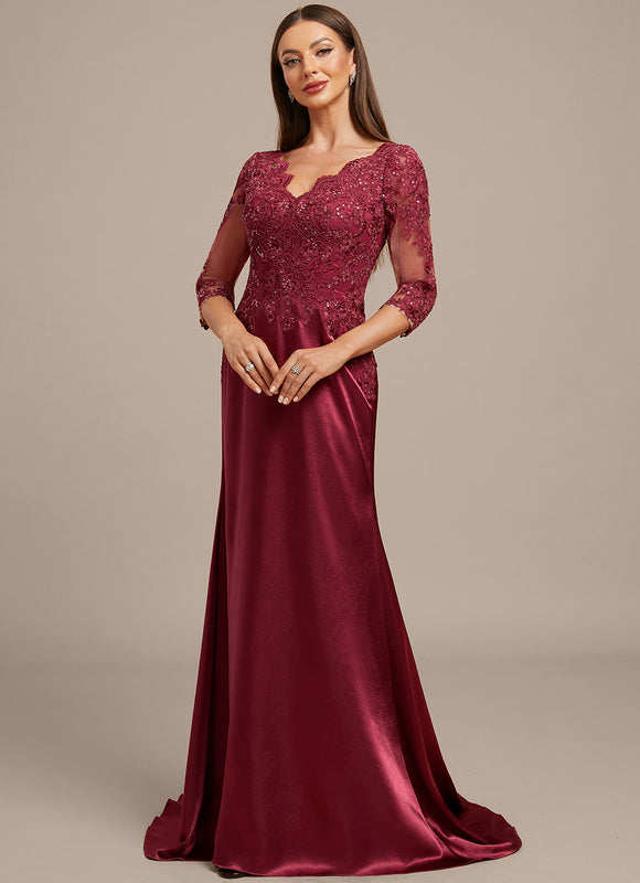 Robe Chic Élégante Bordeaux - gallery 5
