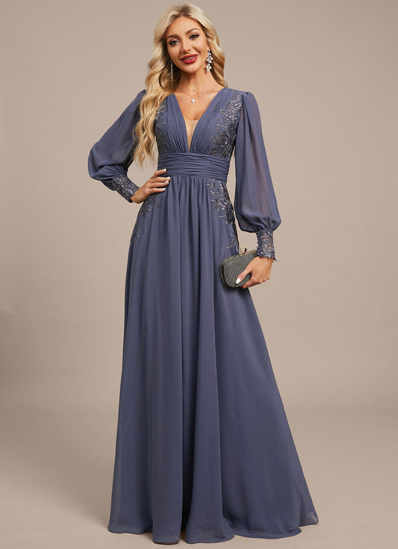 Robe Chic Bleu Nuit Élégante - gallery 2