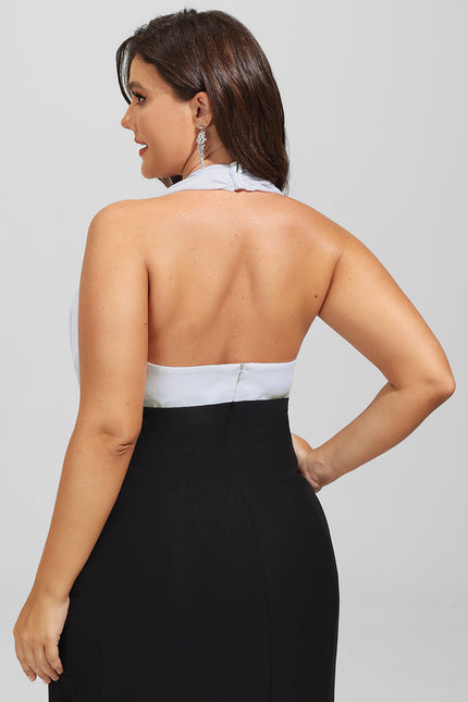 Robe Chic Bicolore Élégante - gallery 9