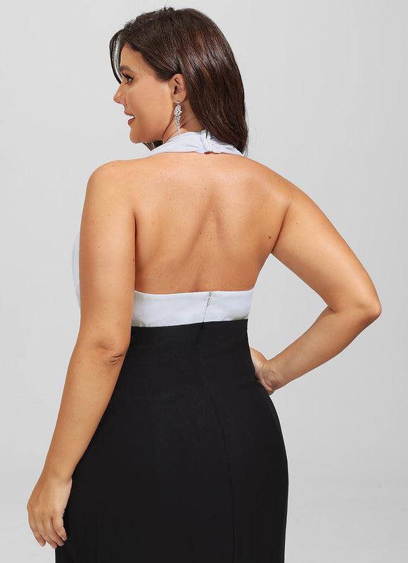 Robe Chic Bicolore Élégante - gallery 9