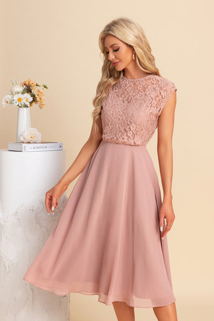 Robe Chic Violette Élégante - gallery 4