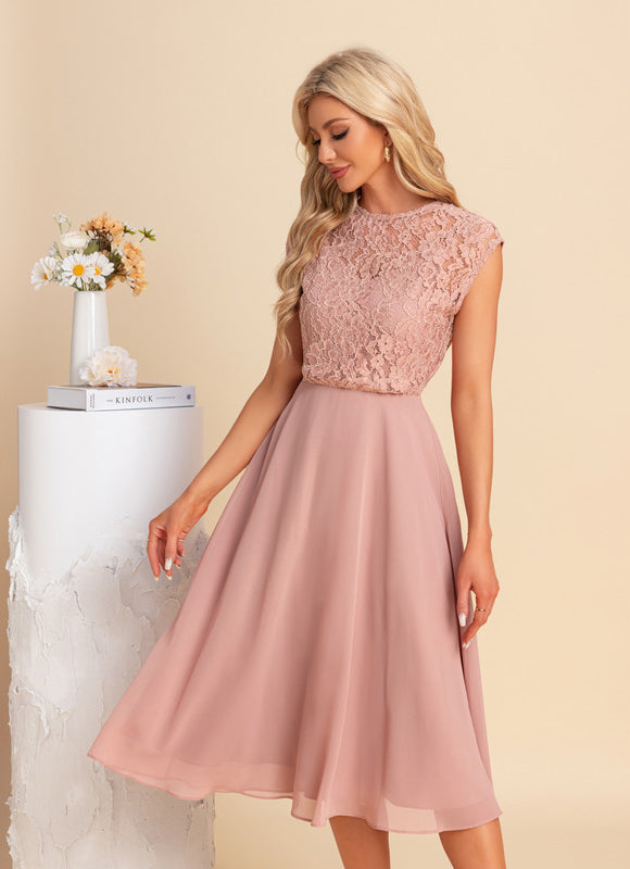 Robe Chic Violette Élégante - gallery 4