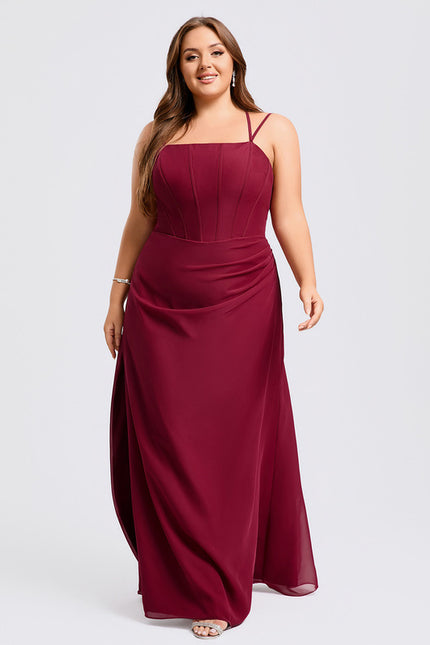 Robe Chic Sirène Bordeaux - gallery 8