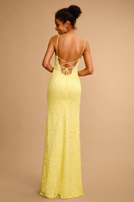 Robe Chic Jaune Éclatant - gallery 1