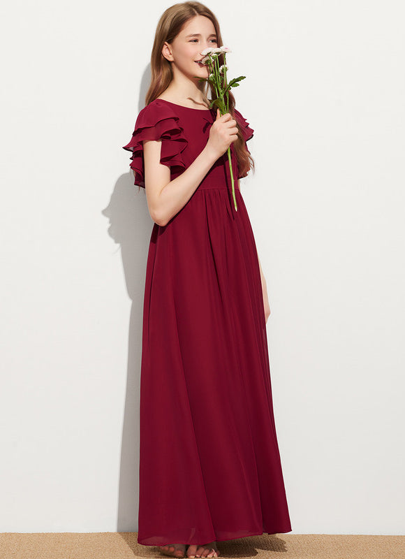 Robe Chic Mousseline Prune - gallery 2