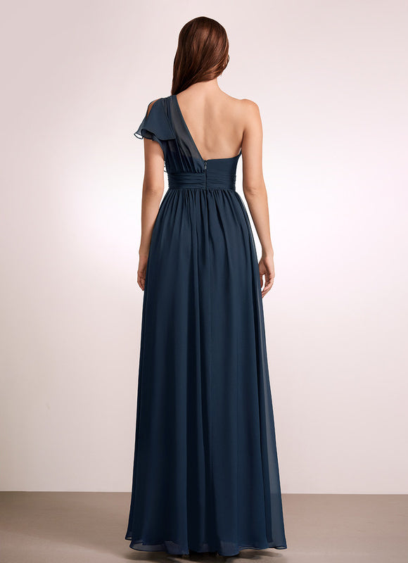 Robe Chic Asymétrique Beige - gallery 4