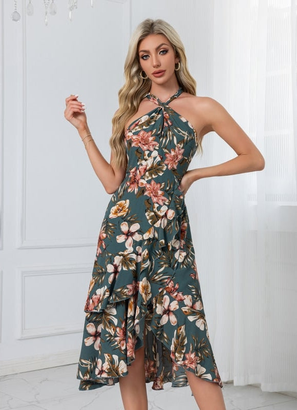 Robe Chic Fleurie Satinée - gallery 9