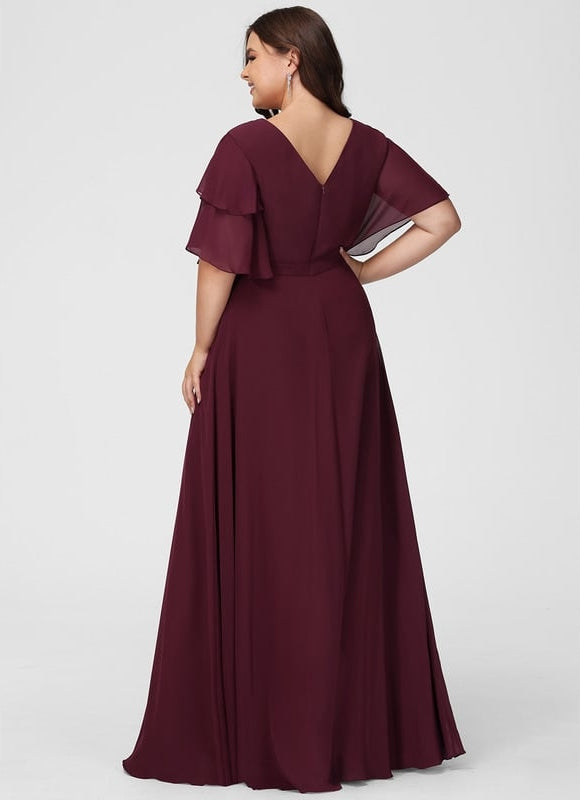 Robe Chic Mousseline Drapée - gallery 9