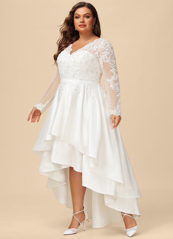 Robe Chic Élégance Satinée Asymétrique - gallery 8