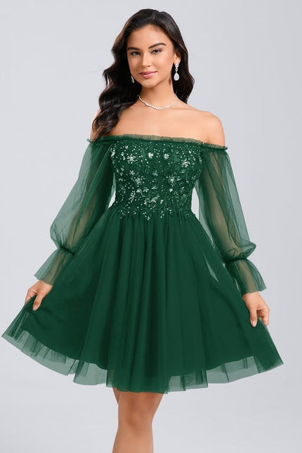 Robe Chic Tulle Verte