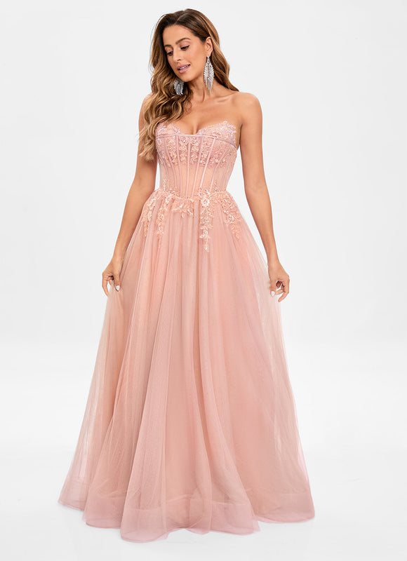 Robe Chic Tulle Poudrée - gallery 6