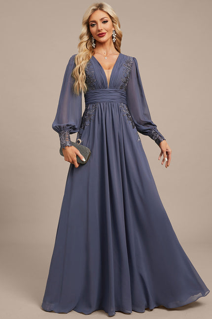 Robe Chic Bleu Nuit Élégante