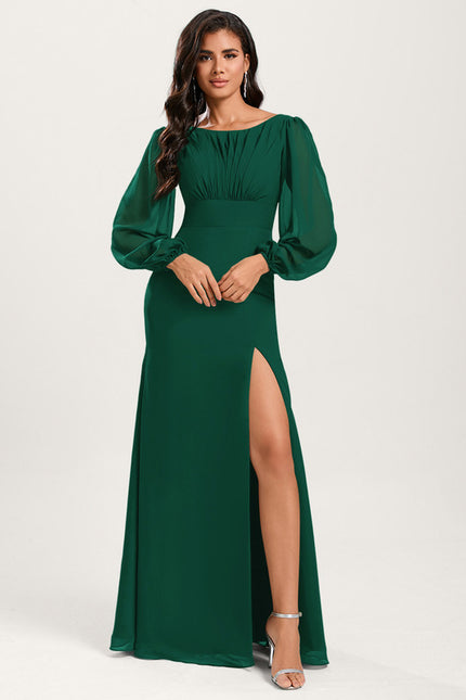 Robe Chic Violet Émeraude