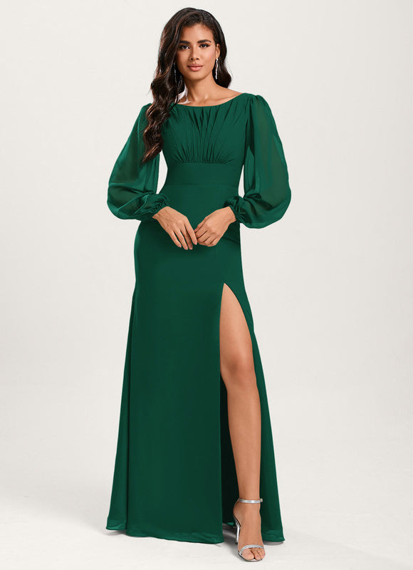 Robe Chic Violet Émeraude