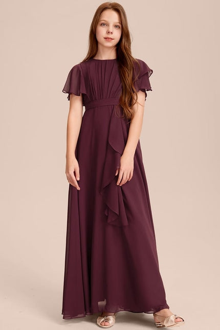 Robe Chic Mousseline Prune - gallery 1
