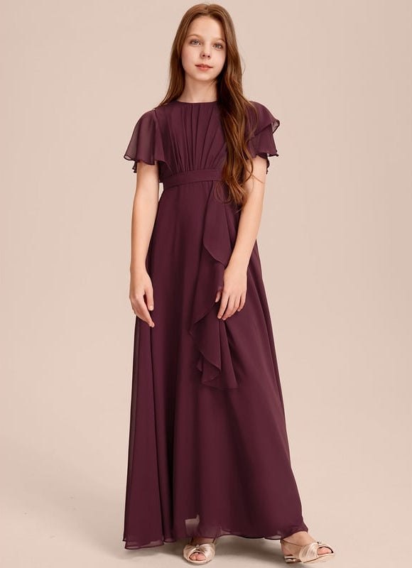 Robe Chic Mousseline Prune - gallery 1