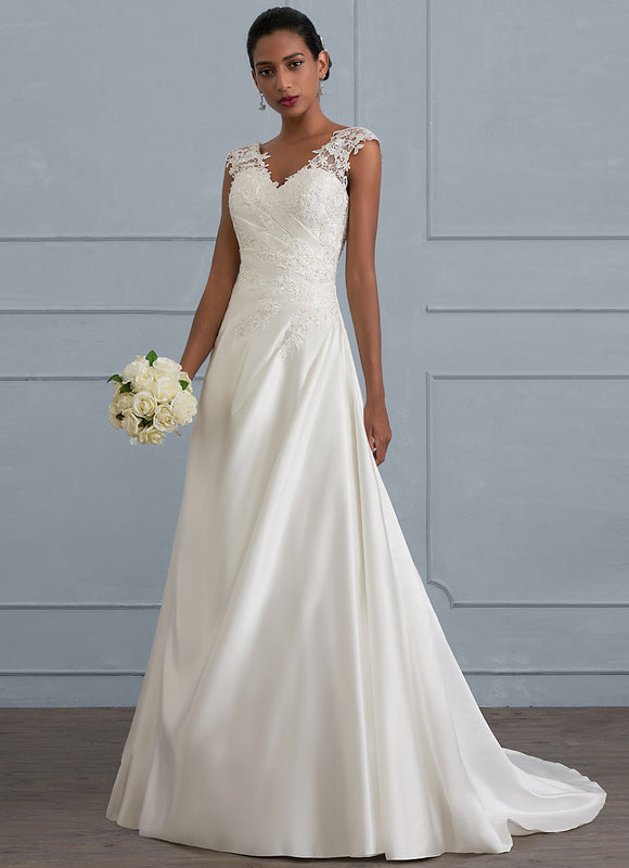Robe Chic Satinée Traîne