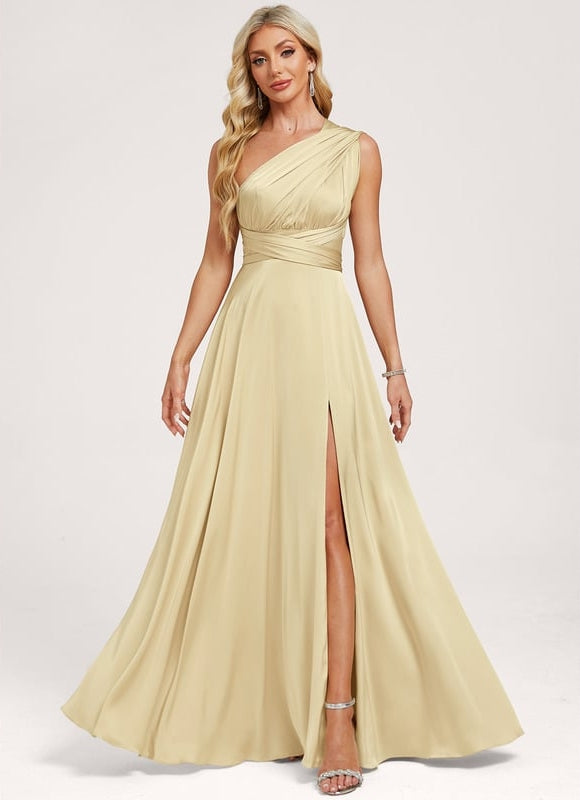 Robe Chic Satin Sable - gallery 6