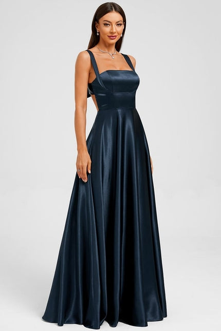 Robe Chic Soirée Satin Élégante - gallery 3