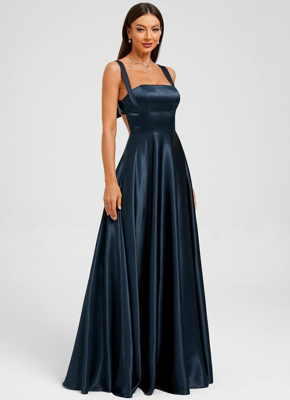 Robe Chic Soirée Satin Élégante - gallery 3