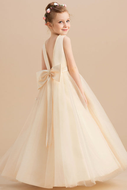 Robe Chic Satinée Écrue