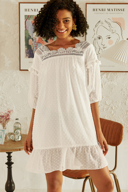 Robe Chic Courte Dentelle - gallery 1