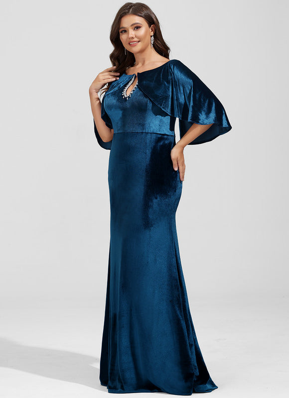 Robe Chic Bleu Canard Élégante - gallery 8