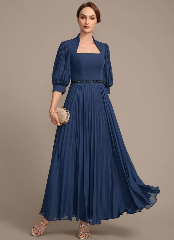 Robe Chic Plissée Marine - gallery 5