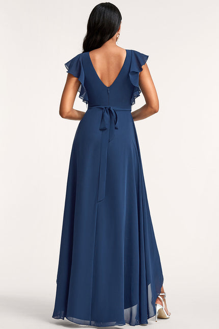 Robe Chic Fluide Bleu Nuit - gallery 3