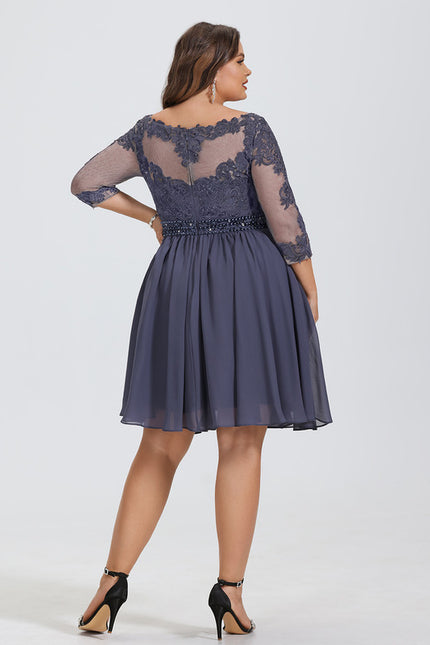 Robe Chic Bleu Nuit Enchanté - gallery 5