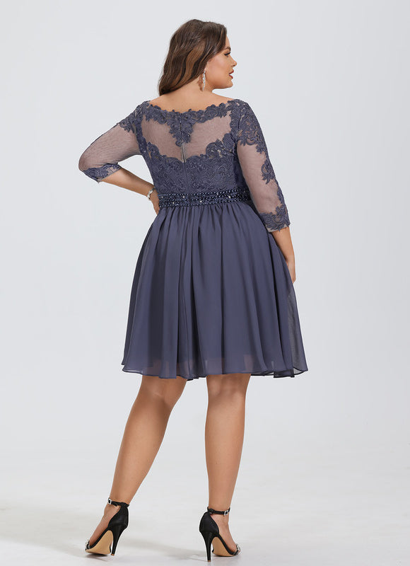 Robe Chic Bleu Nuit Enchanté - gallery 5