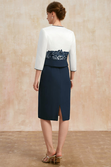 Robe Chic Élégance Marine Clair - gallery 4