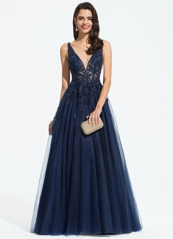 Robe Chic Glamour Tulle Étoilé - gallery 1