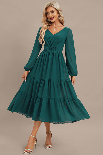 Robe Chic Émeraude Flottante - gallery 1