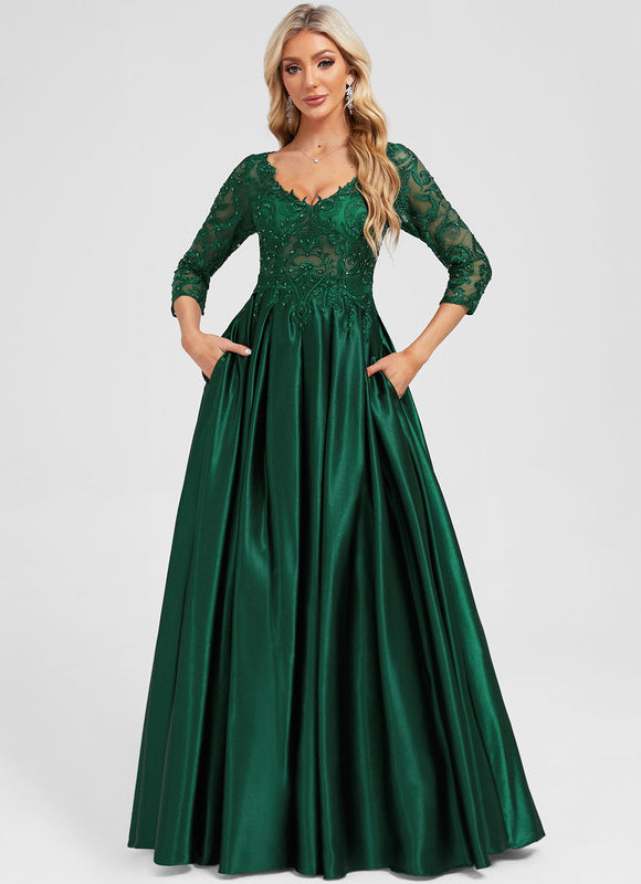 Robe Chic Éclat Soyeux Émeraude