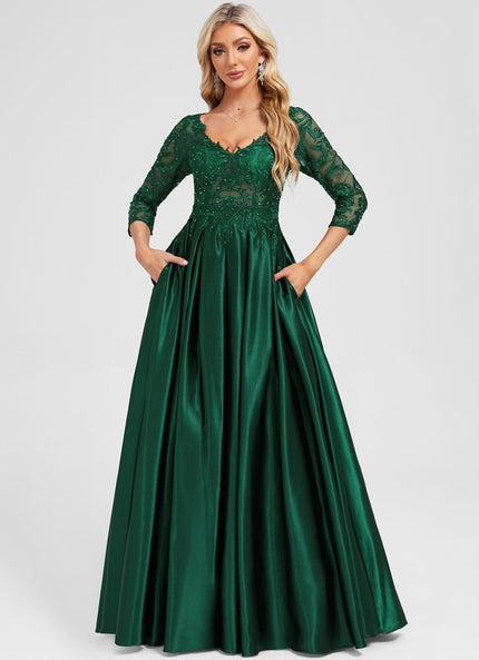 Robe Chic Éclat Soyeux Émeraude