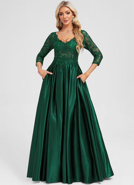 Robe Chic Éclat Soyeux Émeraude