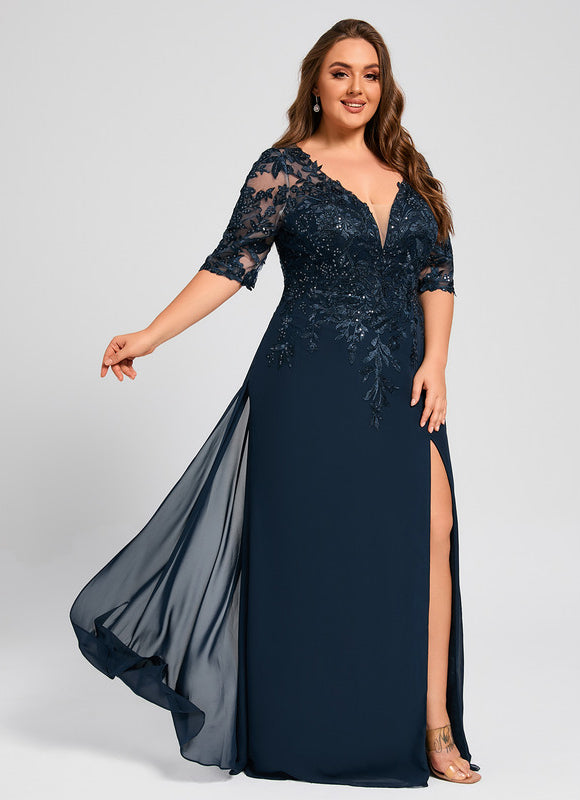 Robe Chic Éblouissante Marine - gallery 9