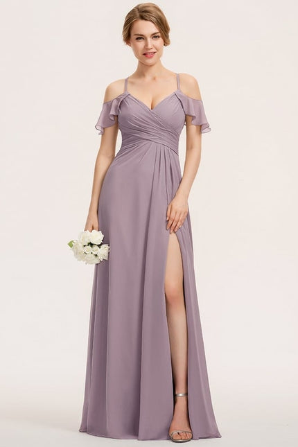 Robe Chic Chiffon Sable - gallery 4