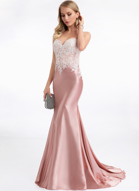 Robe Chic Flotte Satinée