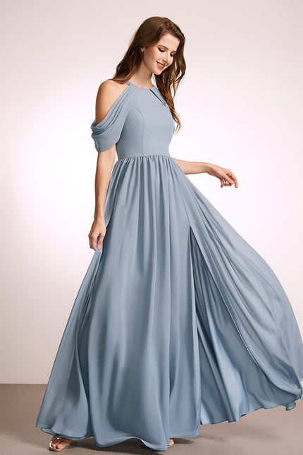 Robe Chic Col Montant Évasée - gallery 4