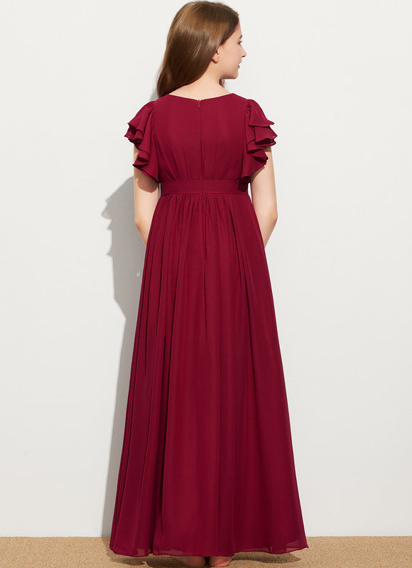 Robe Chic Mousseline Prune - gallery 4