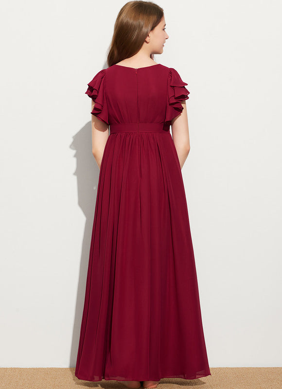 Robe Chic Mousseline Prune - gallery 4