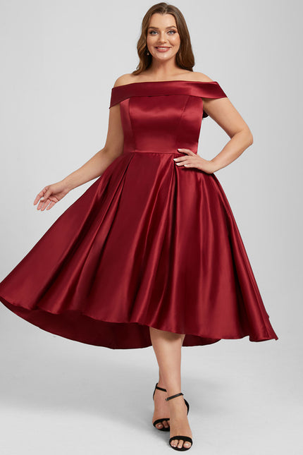 Robe Chic Bordeaux Élégance - gallery 6
