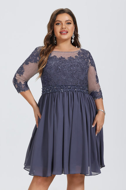Robe Chic Bleu Nuit Enchanté - gallery 4